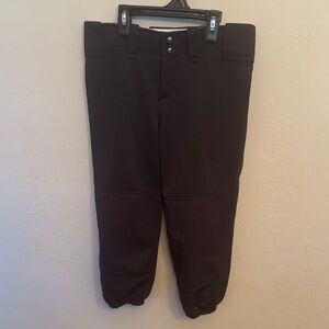 Mizuno Girls Black Softball Pants